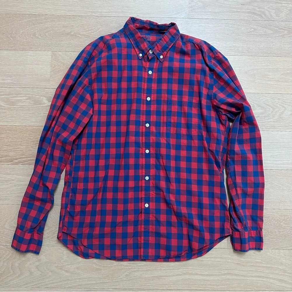 J.CREW MEN'S - BUTTON DOWN SHIRT - SIZE LARGE - PERFECT CONDITION